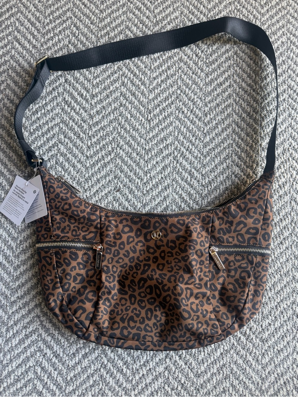 Lululemon 6L Leopard Slouchy Sling Bag